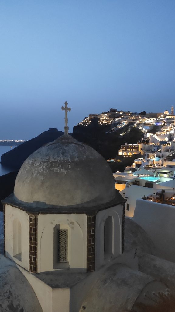 Santorin Fira de nuit