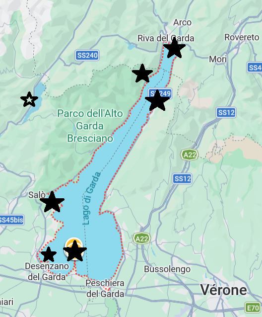 Lac de Garde itinéraire 5 jours