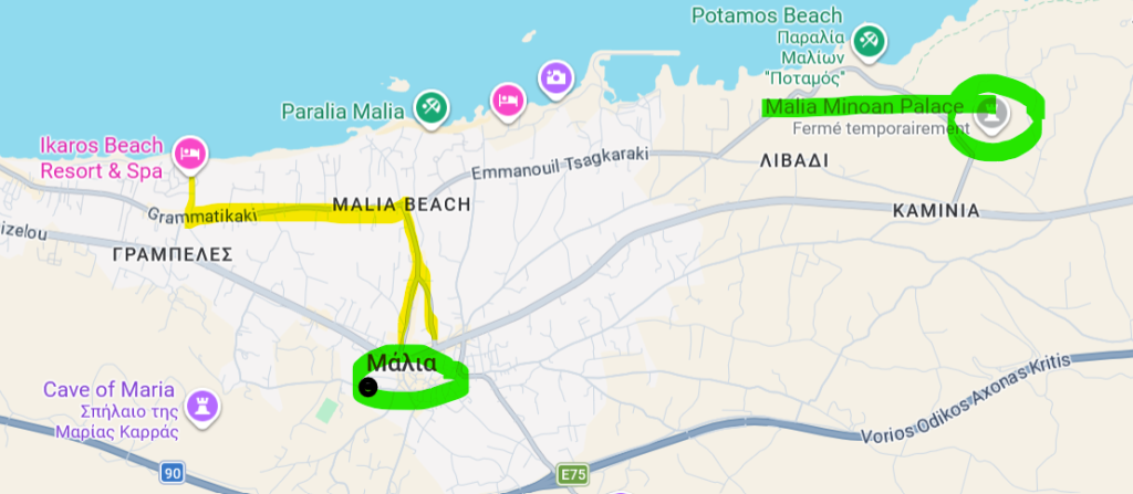 La Crète itinéraire malia